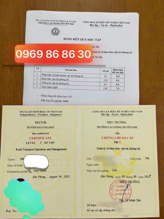 chứng chỉ sơ cấp chuyên ngành vận tải_0969868630