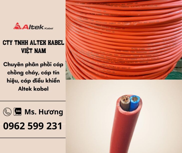 Cáp chống cháy chống nhiễu / Cáp tín hiệu chậm cháy 2 Core