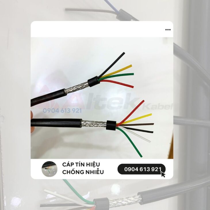 Cáp tín hiệu chống nhiễu 24AWG Altek Kabel 2/4/6/8