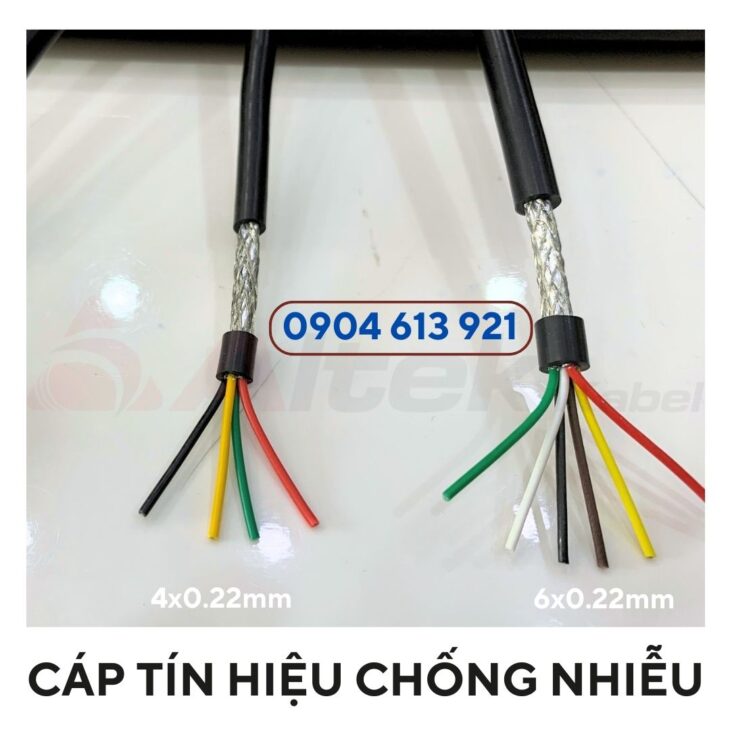 Cáp tín hiệu chống nhiễu 24AWG Altek Kabel 2/4/6/8