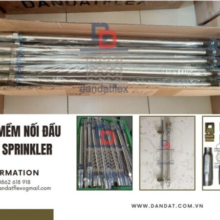 Ống mềm nối đầu phun Sprinkler, khớp nối mềm PCCC, ống mềm nối đầu phun cứu hỏa, thiết bị PCCC