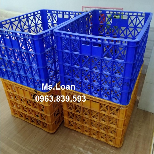 Sóng nhựa 8 bánh xe – sọt nhựa đựng hàn g- Rổ nhựa shipper mới / 0963 839 593 Ms.Loan