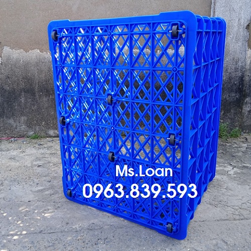 Sóng nhựa 8 bánh xe – sọt nhựa đựng hàn g- Rổ nhựa shipper mới / 0963 839 593 Ms.Loan