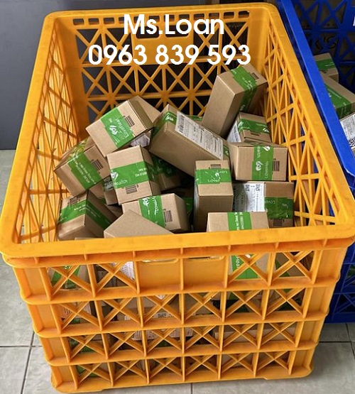 Sóng nhựa 8 bánh xe – sọt nhựa đựng hàn g- Rổ nhựa shipper mới / 0963 839 593 Ms.Loan