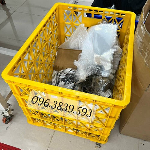 Sóng nhựa 8 bánh xe – sọt nhựa đựng hàn g- Rổ nhựa shipper mới / 0963 839 593 Ms.Loan