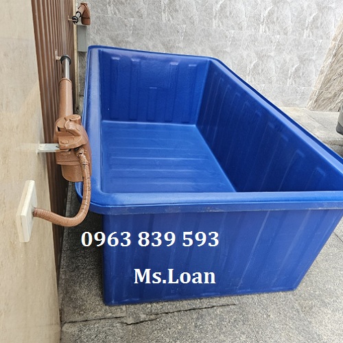 Thùng chữ nhật nuôi cá dung tích 1700L giá tốt / Lh 0963 839 593 Ms.Loan