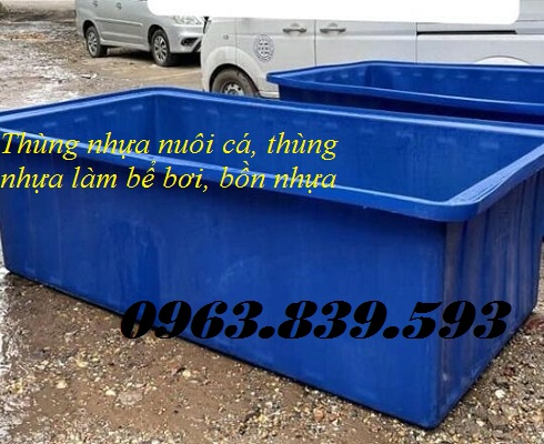 Thùng chữ nhật nuôi cá dung tích 1700L giá tốt / Lh 0963 839 593 Ms.Loan