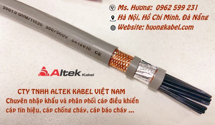 Cáp 20 lõi / Cáp điều khiển, Cáp tín hiệu rvv, rvvp