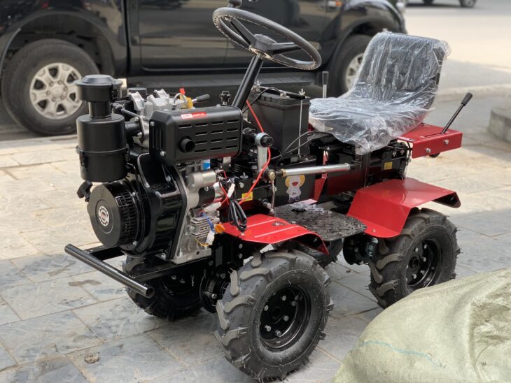 Máy xới đất chạy dầu 13Hp ngồi lái Turbo TBD1300