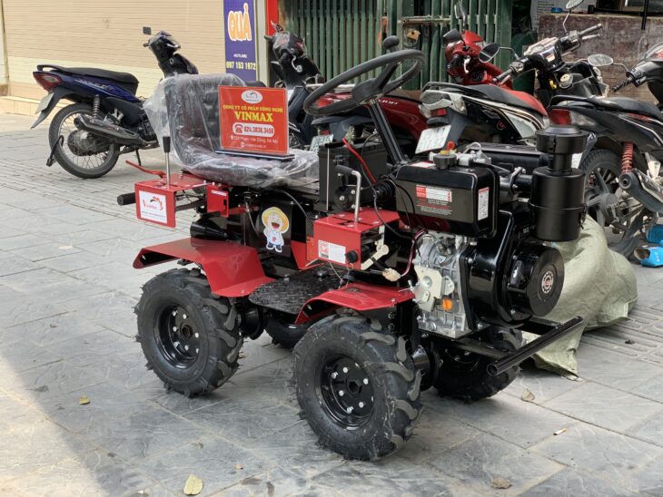 Máy xới đất chạy dầu 13Hp ngồi lái Turbo TBD1300