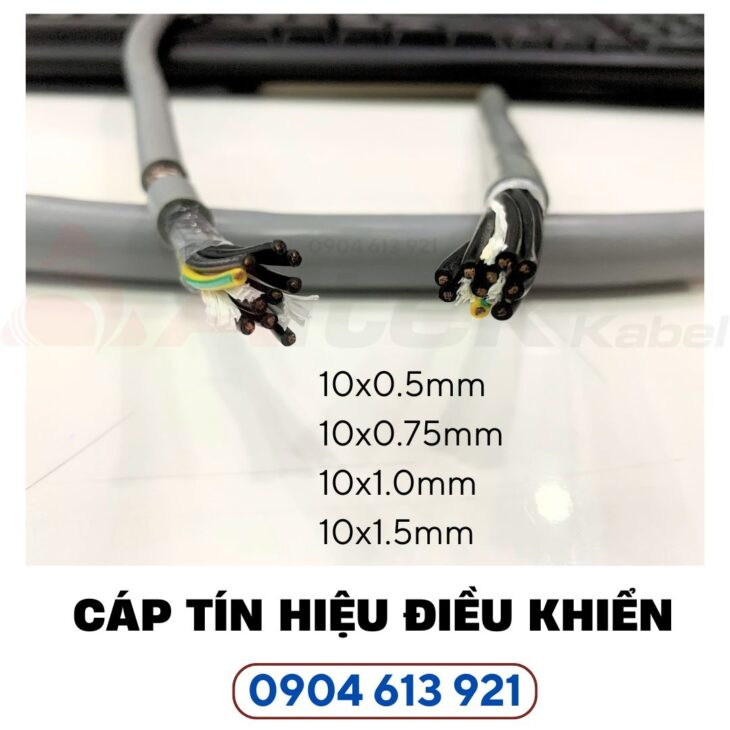 Cáp điều khiển / cáp tín hiệu 10 lõi 0.5/0.75/1.0/1.5mm Altek Kabel
