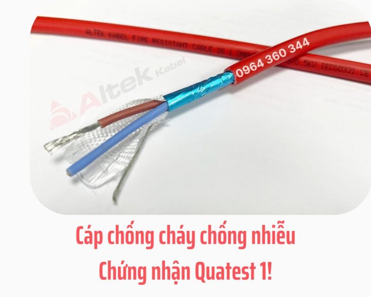 Cáp chống cháy chống nhiễu Altek Kabel – Chứng nhận Quatest 1