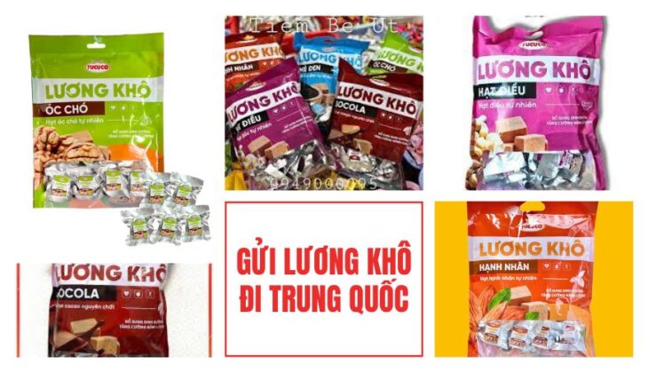 Vận chuyển lương khô đi Trung Quốc