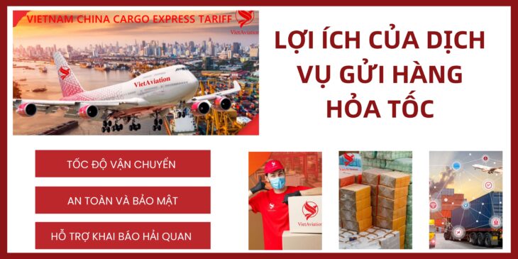 GỬI HÀNG HOẢ TỐC VIỆT NAM ĐI TRUNG QUỐC CÙNG VIETAVIATION