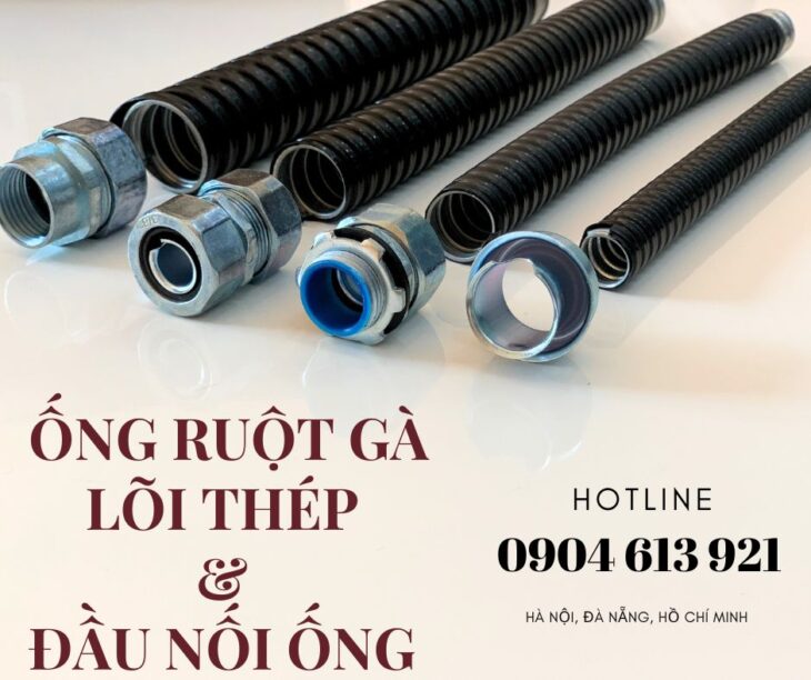 Ống ruột gà lõi thép và PG sắt Đà Nẵng, HCM, Hà Nội