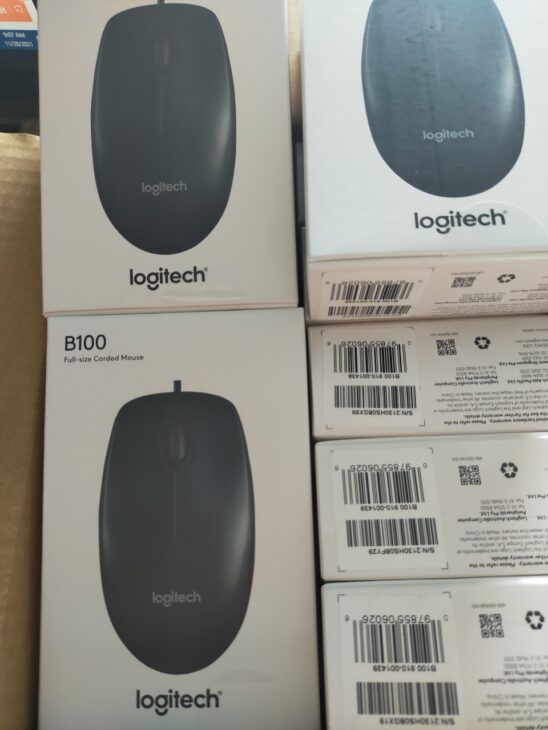 Chuột máy tính Logitech B100 có dây chính hãng