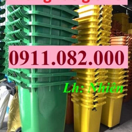 Thùng rác nhựa bán chạy nhất miền tây, thùng rác 120l 240l 660l, thùng rác giá tốt- lh 0911082000