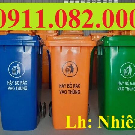 Sử dụng thùng rác 120 lít 240 lít 660 lít giá rẻ tại miền tây- lh trực tiếp 0911082000