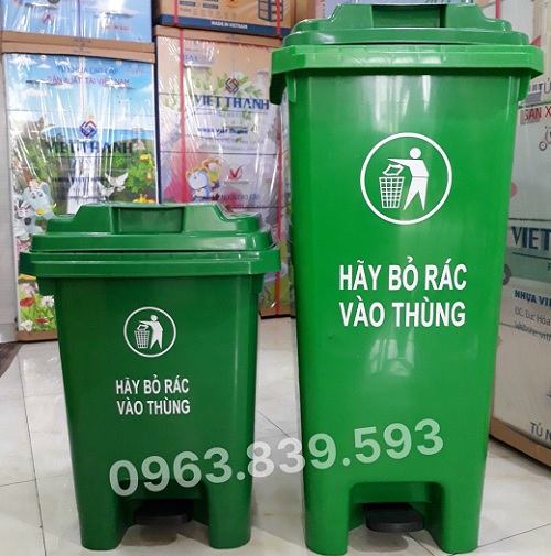 Thùng rác đạp chân 60L, thùng đựng rác y tế, thùng rác văn phòng, nhà bếp / 0963 839 593