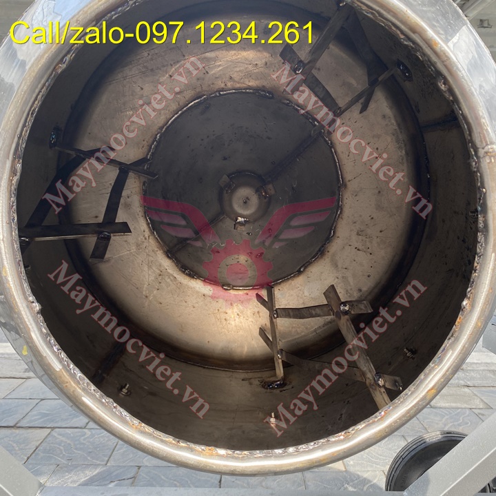 Máy trộn bê tông 350L chạy điện inox giá rẻ