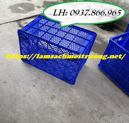 Sóng nhựa có bánh xe cỡ lớn, sọt nhựa hở có 5 bánh xe, sọt nhựa có bánh xe được ưa chuộng