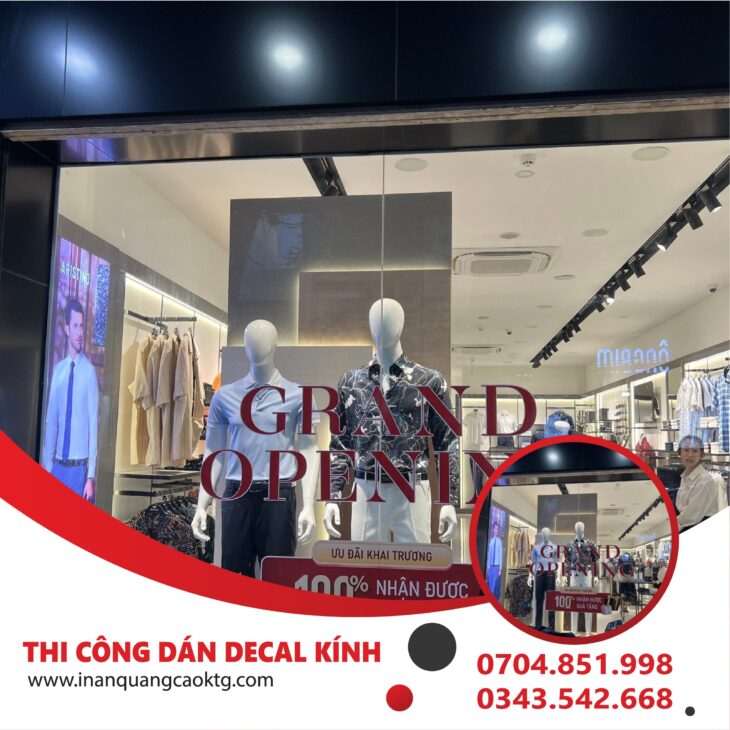 thi công decal dán kính