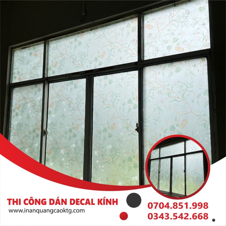 thi công decal dán kính