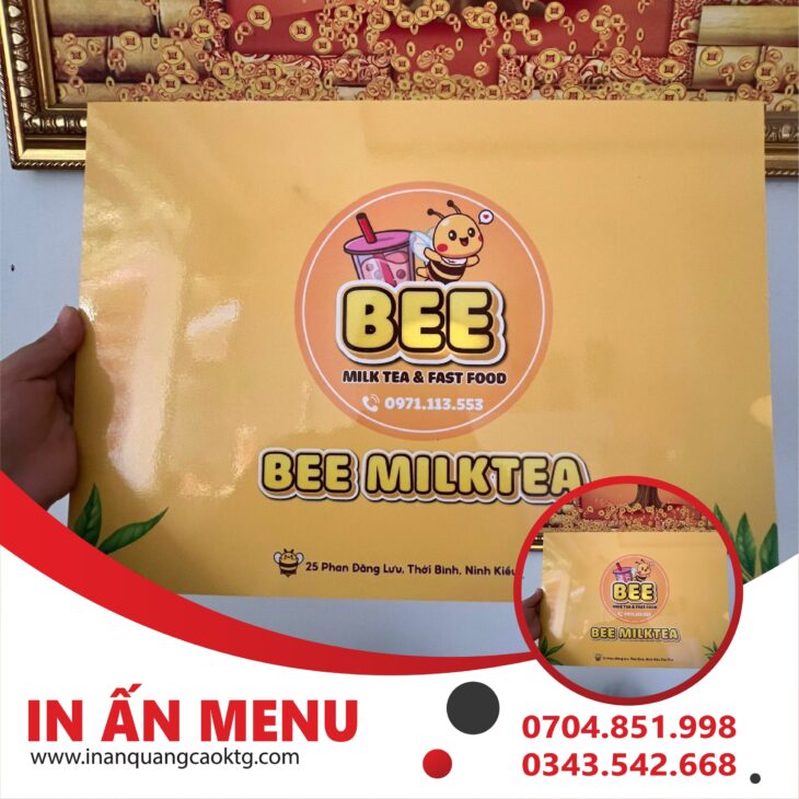 thiết kế in ấn menu giá tốt