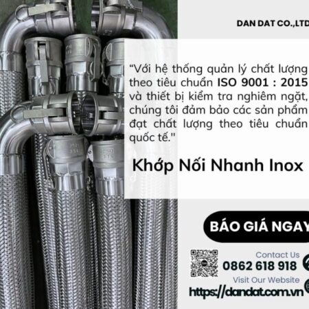 Khớp Nối Nhanh Inox – Khớp Nối Nhanh Inox Kiểu D – Khớp Nối Nhanh Đầu Cái Ren Trong – Kiểu D