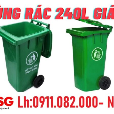 Địa chỉ mua thùng rác NHỰA 120L 240L 660L uy tín giá rẻ tại cần thơ- lh 0911082000