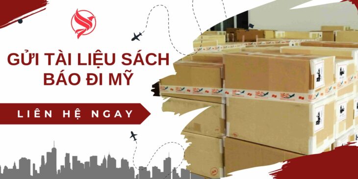 Gửi sách báo tài liệu đi Mỹ cùng Vietaviation