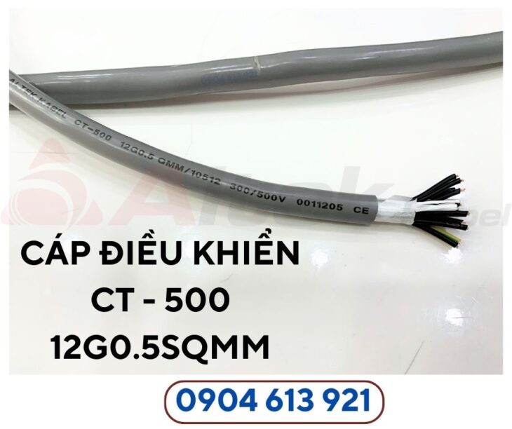 Cáp điện 12 lõi, cáp điều khiển 12×0.5mm/12×0.75mm/12×1.0mm/12×1.5mm Altek Kabel