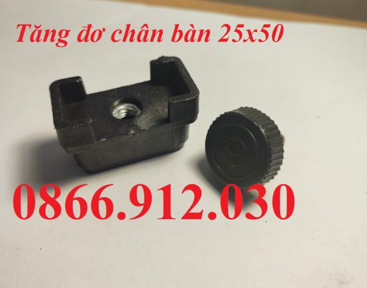 Chân tăng chỉnh bàn ghế sắt hộp 25×50