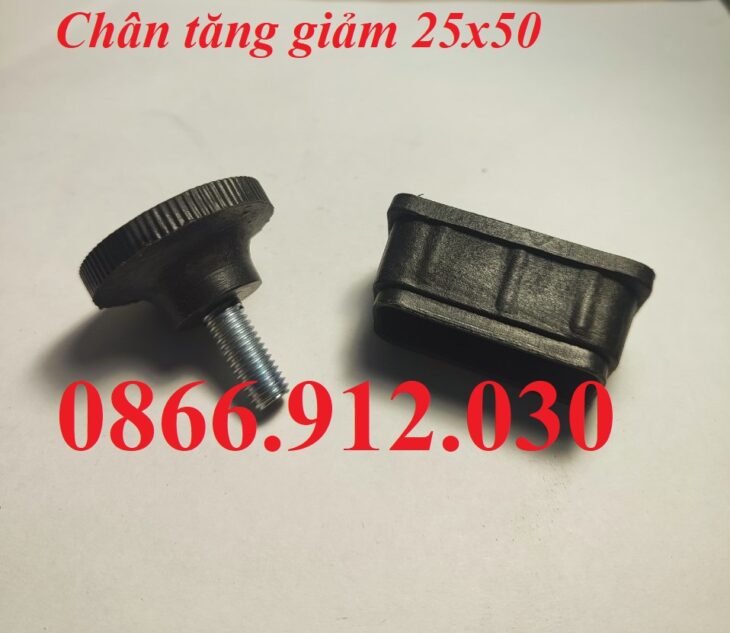 Chân tăng chỉnh bàn ghế sắt hộp 25×50