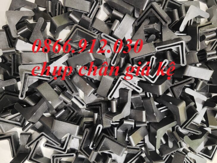 Chụp chân sắt V cho giá để tài liệu và hàng hóa