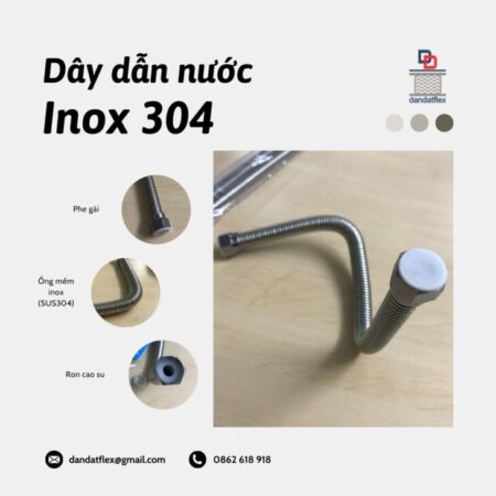 Dây Dẫn Nước Inox 304, Dây Cấp Nước Mềm, Ống Mềm Dẫn Nước, Ống mềm nối đầu phun Sprinkler