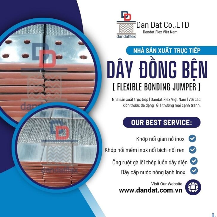 Dây đồng bện mạ thiếc, dây đồng bện tiếp địa, thanh cái đồng mềm mạ thiếc dùng làm tiếp địa