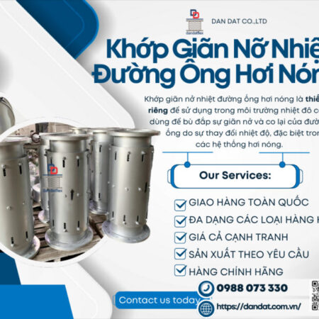 Khớp Nối Co Giãn Chịu Áp Cao | Khớp co giãn cho nồi hơi công nghiệp | Khớp co giãn bằng vải