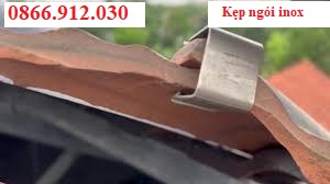 Kẹp ngói lợp tráng men inox 201 và 304