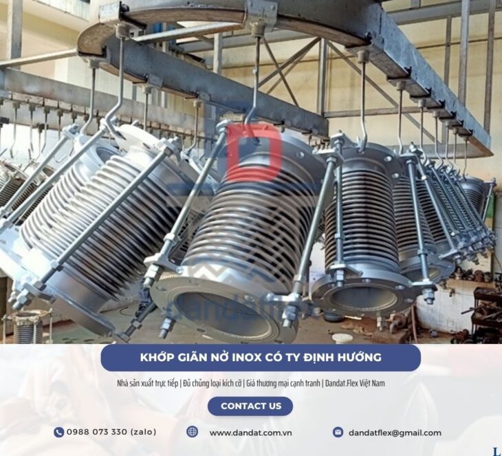 Khớp giãn nở, khớp nối chống rung, khớp nối co giản nhiệt, ống bù trừ giãn nở nhiệt inox