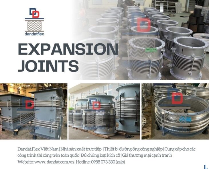 Khớp nối chống rung, khớp giãn nở inox, khớp nối co giản nhiệt inox