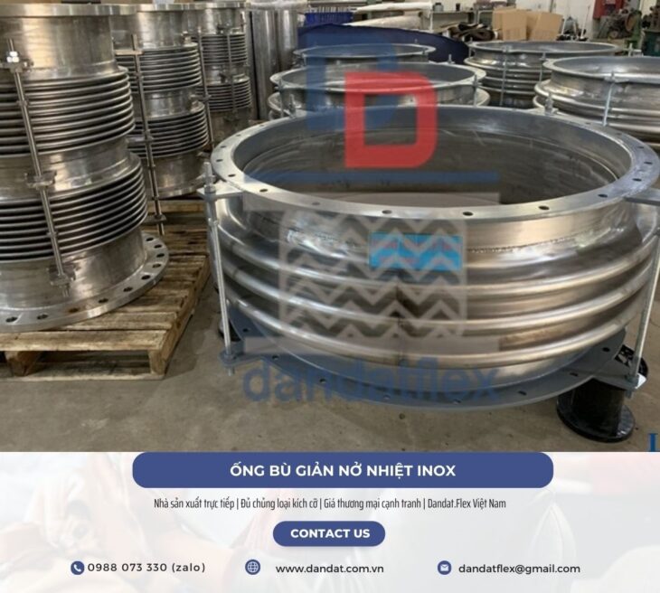 Khớp giãn nở, khớp nối chống rung, khớp nối co giản nhiệt, ống bù trừ giãn nở nhiệt inox