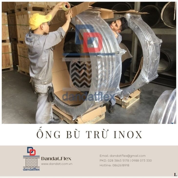 Khớp nối mềm chống rung inox thiết bị đường ống công trình