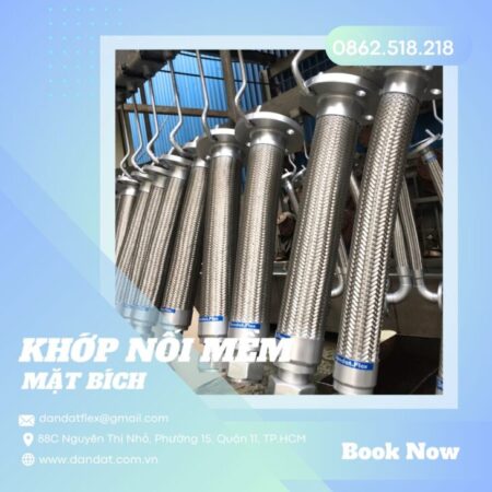 Khớp nối mềm inox – Khớp nối mềm kết nối mặt bích – Khớp chống rung kim loại – Khớp nối giảm chấn