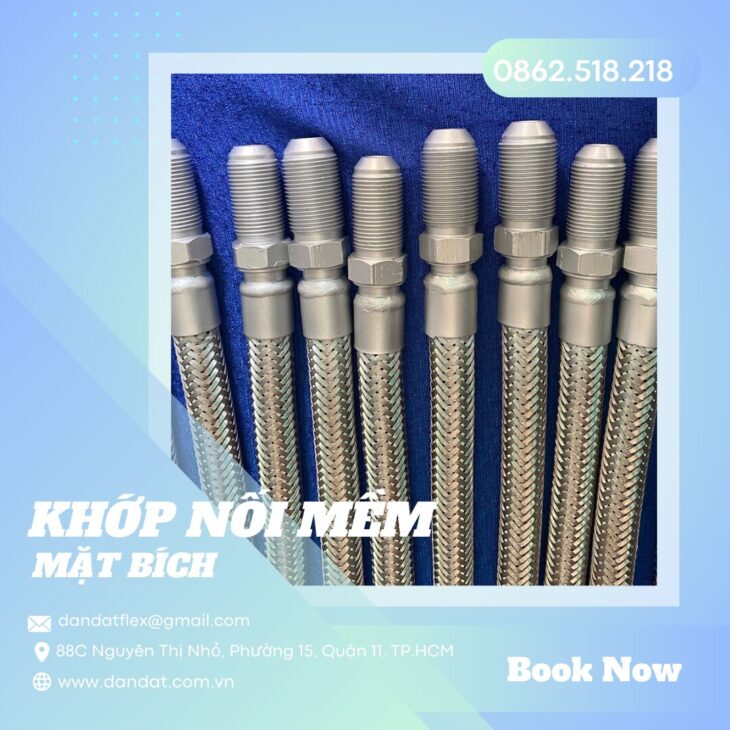 Khớp nối mềm inox – Khớp nối mềm kết nối mặt bích – Khớp chống rung kim loại – Khớp nối giảm chấn