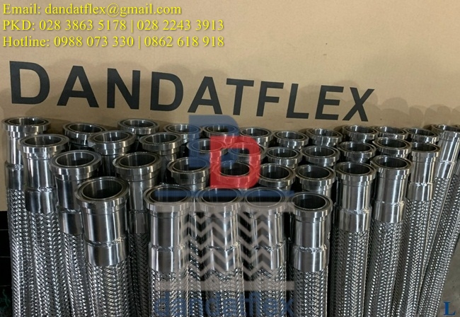 Khớp nối nhanh inox 304, ống khớp nối mềm inox, khớp nối mềm inox nối ren