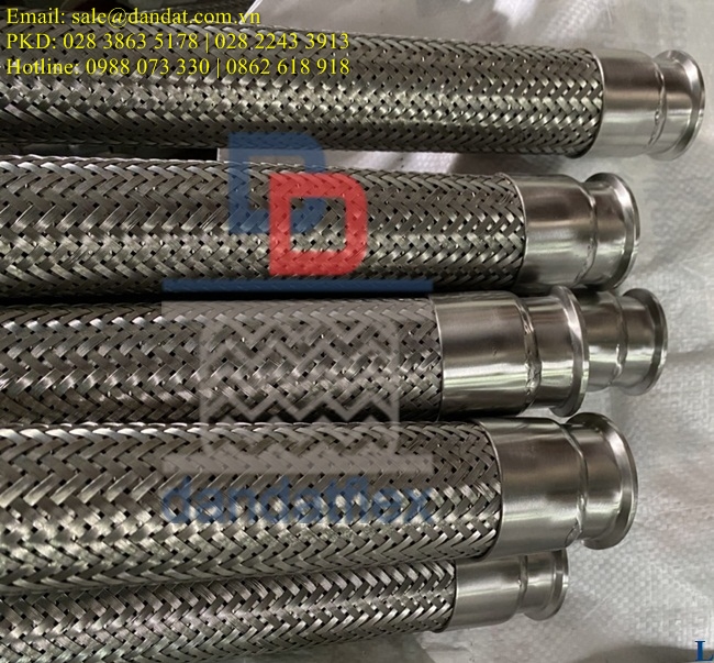 Khớp nối nhanh inox 304, ống khớp nối mềm inox, khớp nối mềm inox nối ren