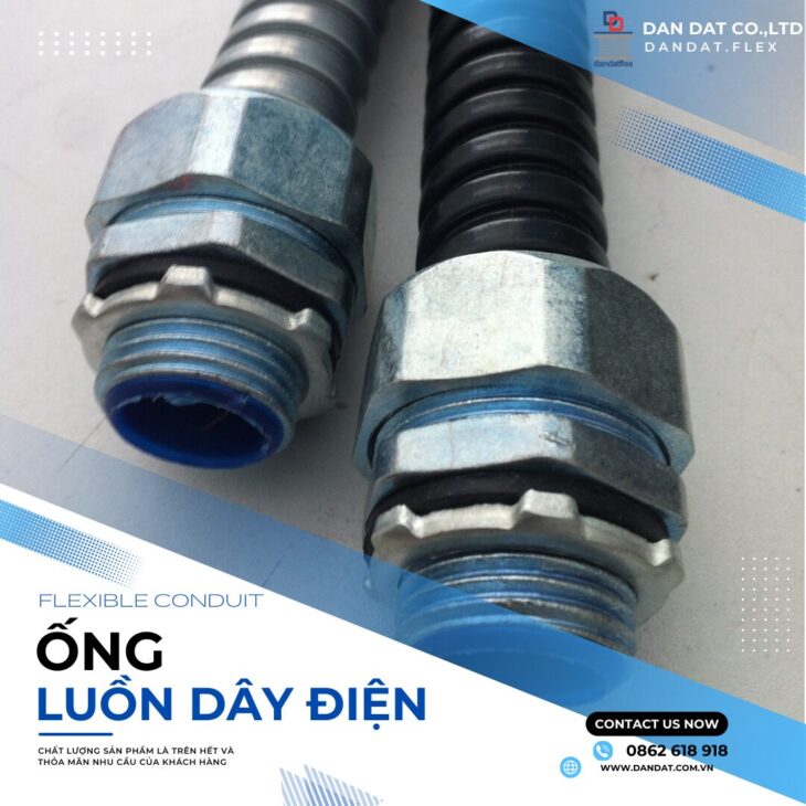 Ống Luồn Dây Điện, Ống Luồn Dây Điện Bọc Nhựa Bọc Lưới Inox, Ống Ruột Gà Lõi Thép Luồn Dây Điện