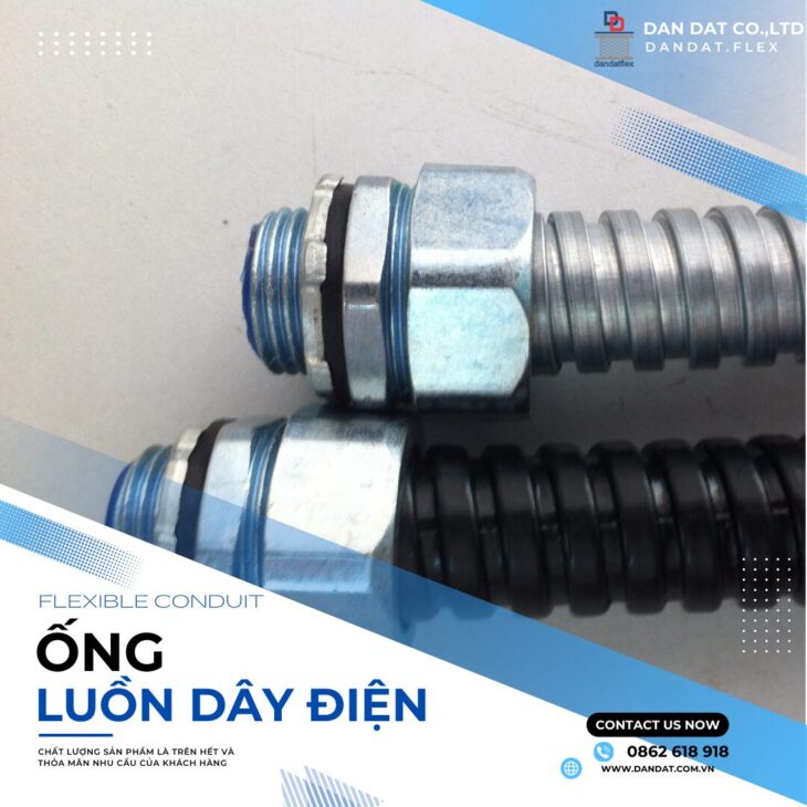 Ống Luồn Dây Điện, Ống Luồn Dây Điện Bọc Nhựa Bọc Lưới Inox, Ống Ruột Gà Lõi Thép Luồn Dây Điện