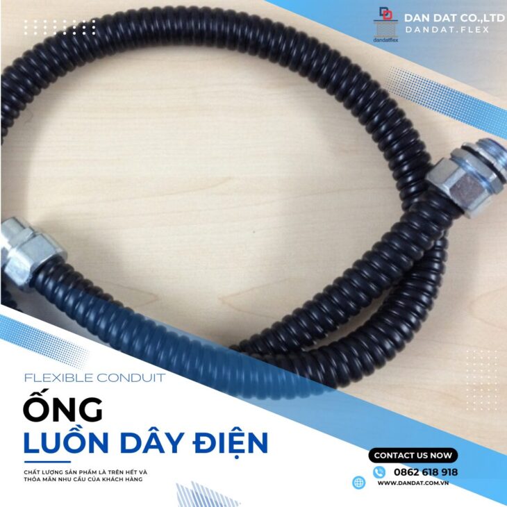 Ống Luồn Dây Điện, Ống Luồn Dây Điện Bọc Nhựa Bọc Lưới Inox, Ống Ruột Gà Lõi Thép Luồn Dây Điện